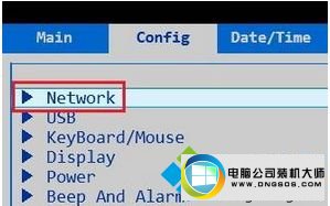 移动到“network” win10系统联想笔记本开机提示pxe-mof:exiting pxe rom的图文步骤
