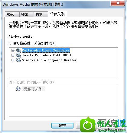win10启动windows audio提示错误1068的解决方法 win10系统启动windows audio提示错误1068的解决方法